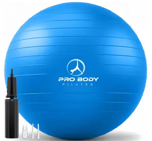 ProBody Pilates Exercise Ball - Multiple Sizes Gym Grade Balance Ball for Fitness, Yoga, Workout, Pregnancy & Physical Therapy