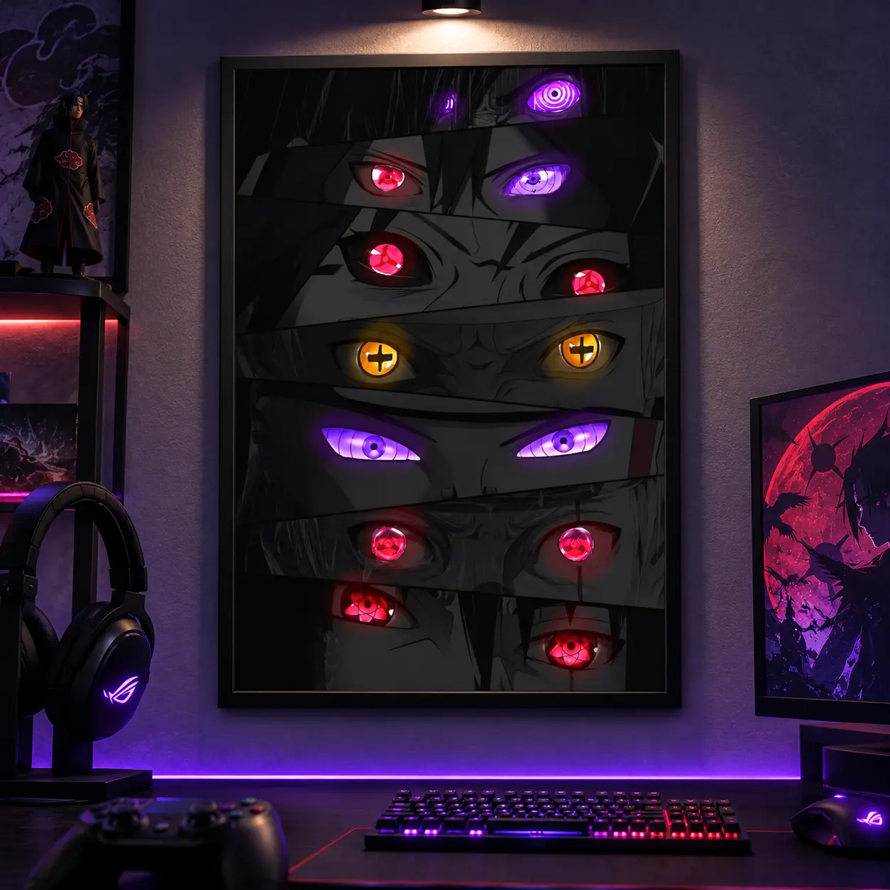 Colorful Anime Posters - Minimalist Wall Art Pieces, Home Decor Gifts for Teenage Anime Fans