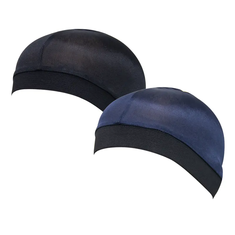 2 Pack Wave Cap & Silk Stocking Combo Set for Perfect 360 Waves - Premium Silky Durag for Men - Stain-Resistant Caps for Wave Enthusiasts