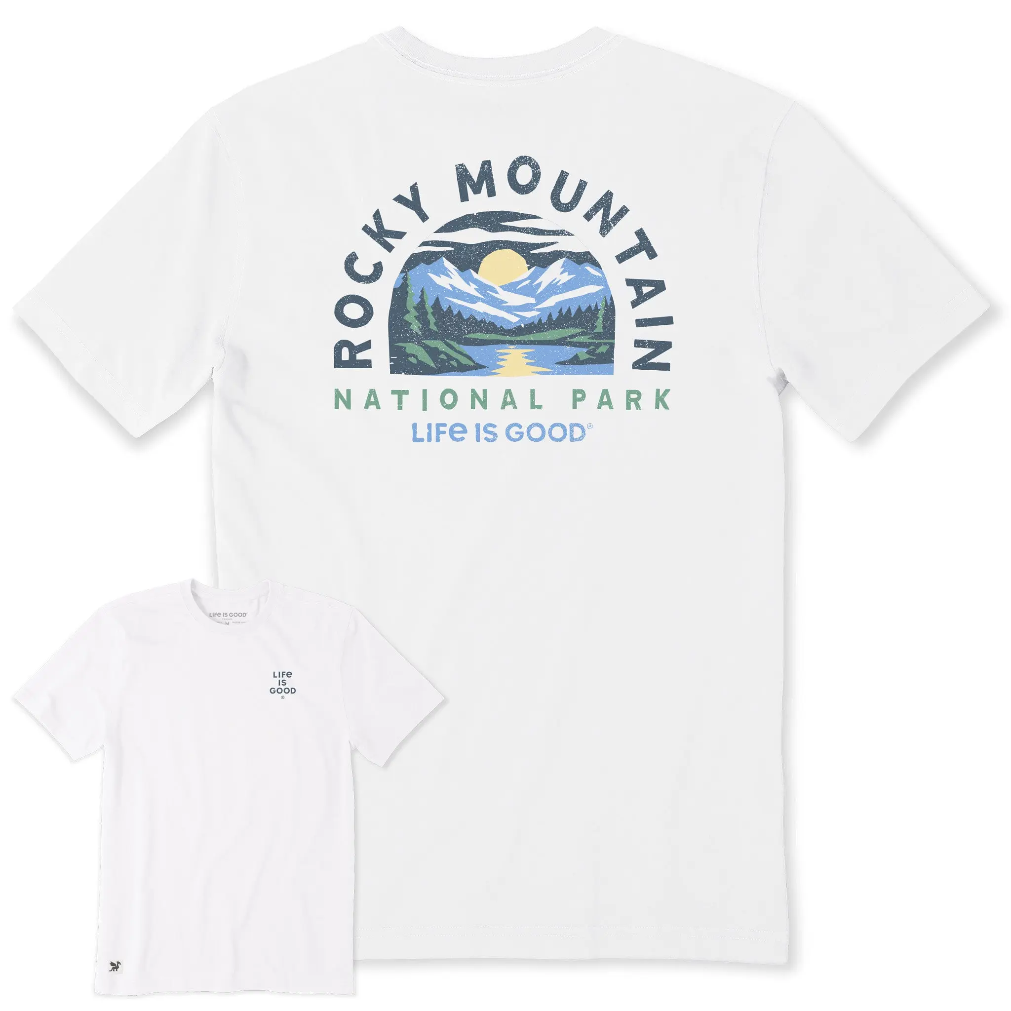 Men's Rocky Mountain National Park Reflection Short Sleeve Crusher Tee
