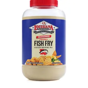 Louisiana Fish Fry Seasoned Seafood Breading Mix 5.75 lbs Bag – Crispy Coating.