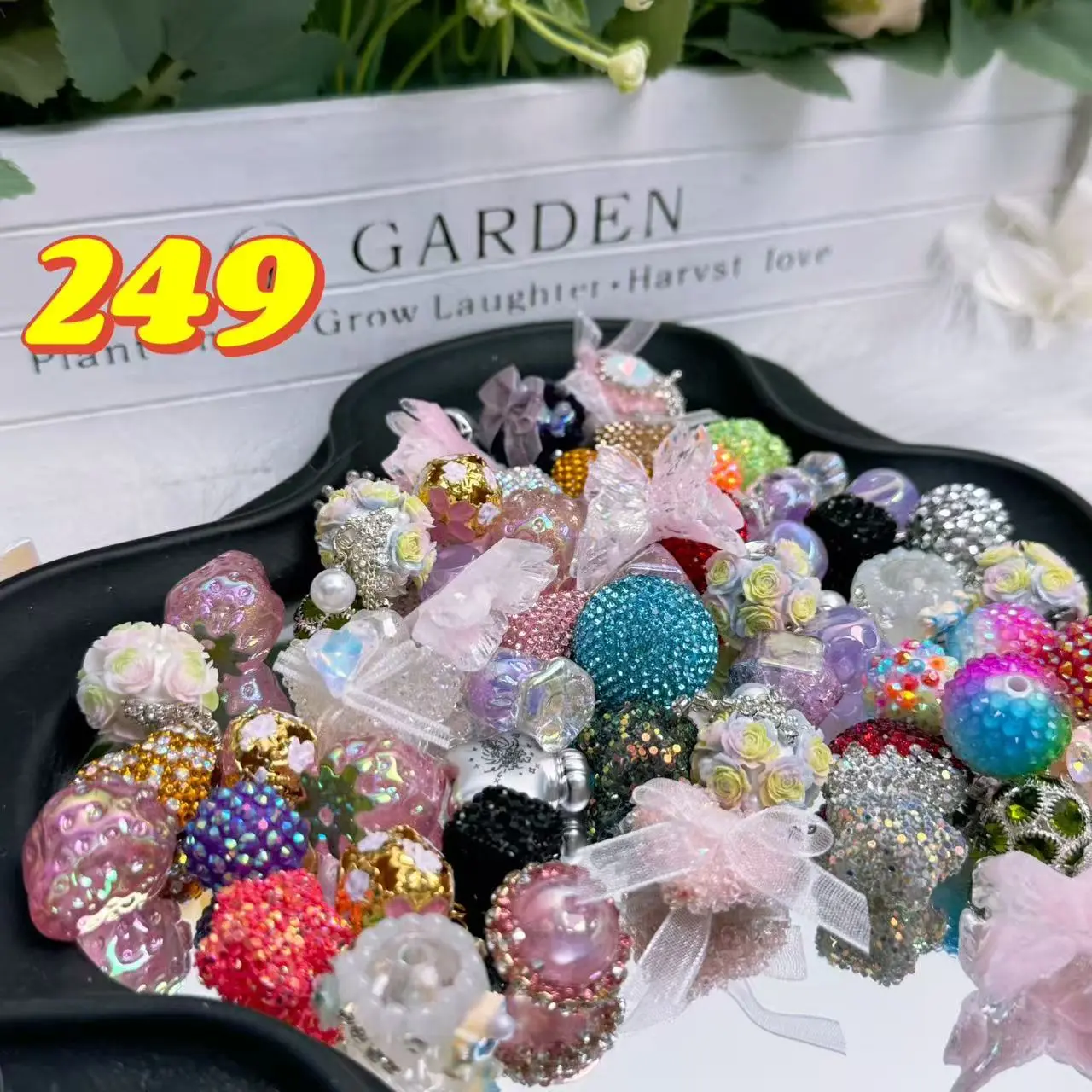 Rainbow-Daily New Arrivals |Acrylic Bead Mix for DIY Craft Beadable Pen Bracelets Phone Charms Necklaces Versatile Use