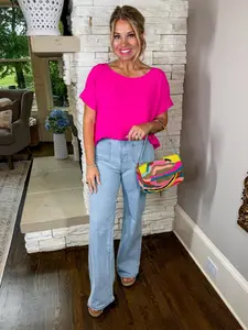 Anniewear Straight Leg Light Wash Jean
