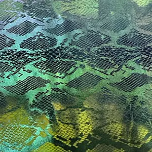 Snake Tie-Dye Foil Finish Costume Fabric, 4-Way Custom Designer Flex Spandex, Spandex Palace