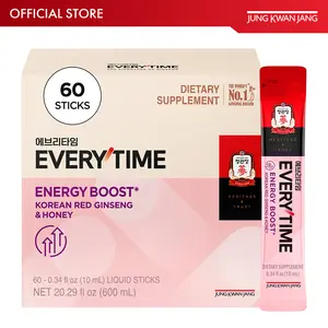 JUNG KWAN JANG Everytime Honey 60 days immunity booster Korean Red Ginseng Extract(60 Sticks)