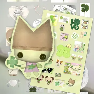 189pcs Four-Leaf Clover PVC Waterproof Stickers, Car Decorative Sticker Water Cup Luggage Phone Laptop Decals, Durable Adhesive Labels, Decoration