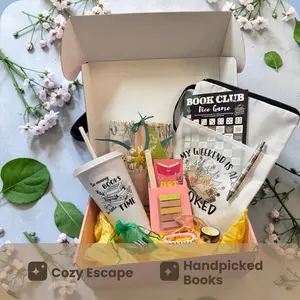 Garden Reader Blind Date with a Book Collectible Gift Basket, Curated for Book Lovers