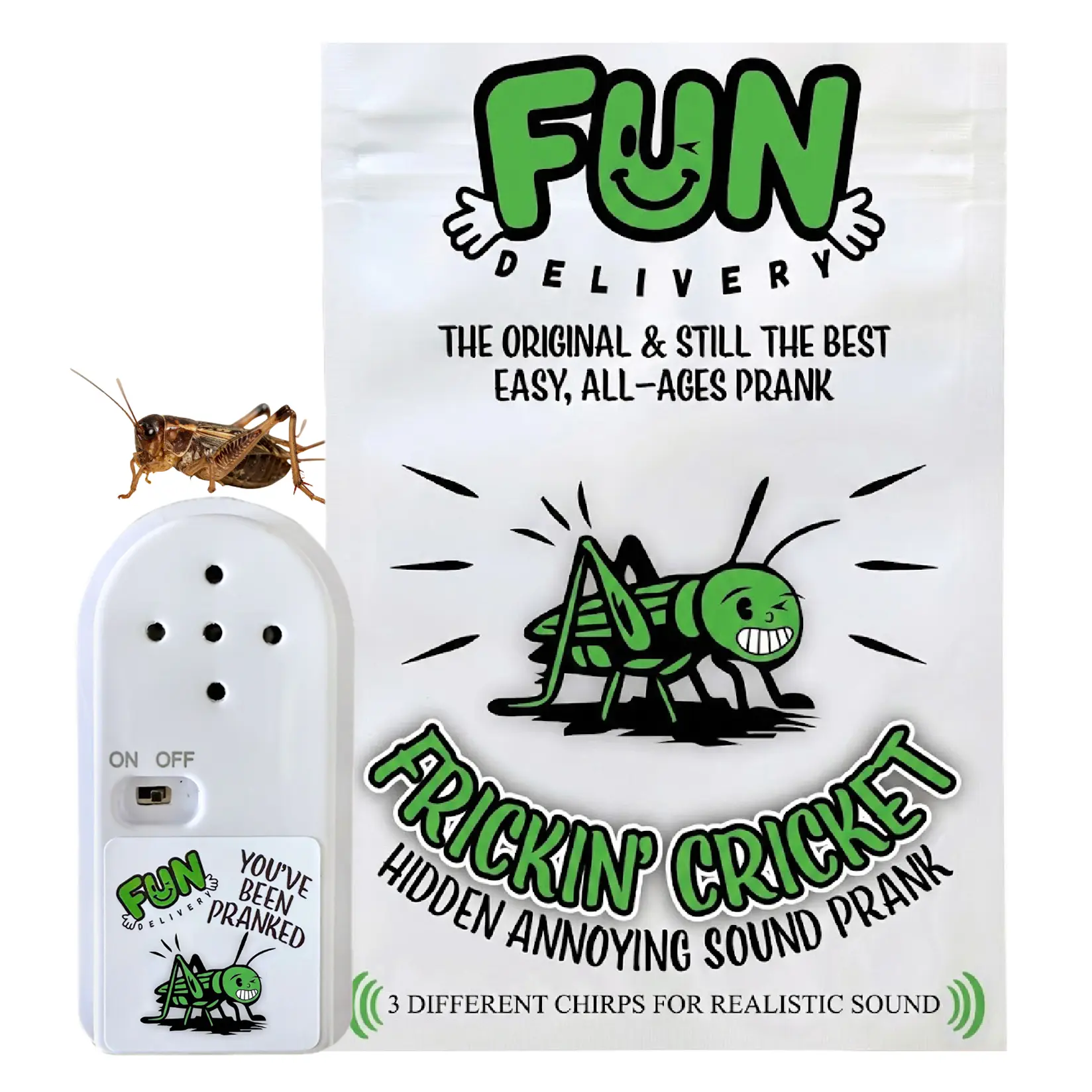 Frickin' Cricket by FUN Delivery – Hidden Cricket Sound Device