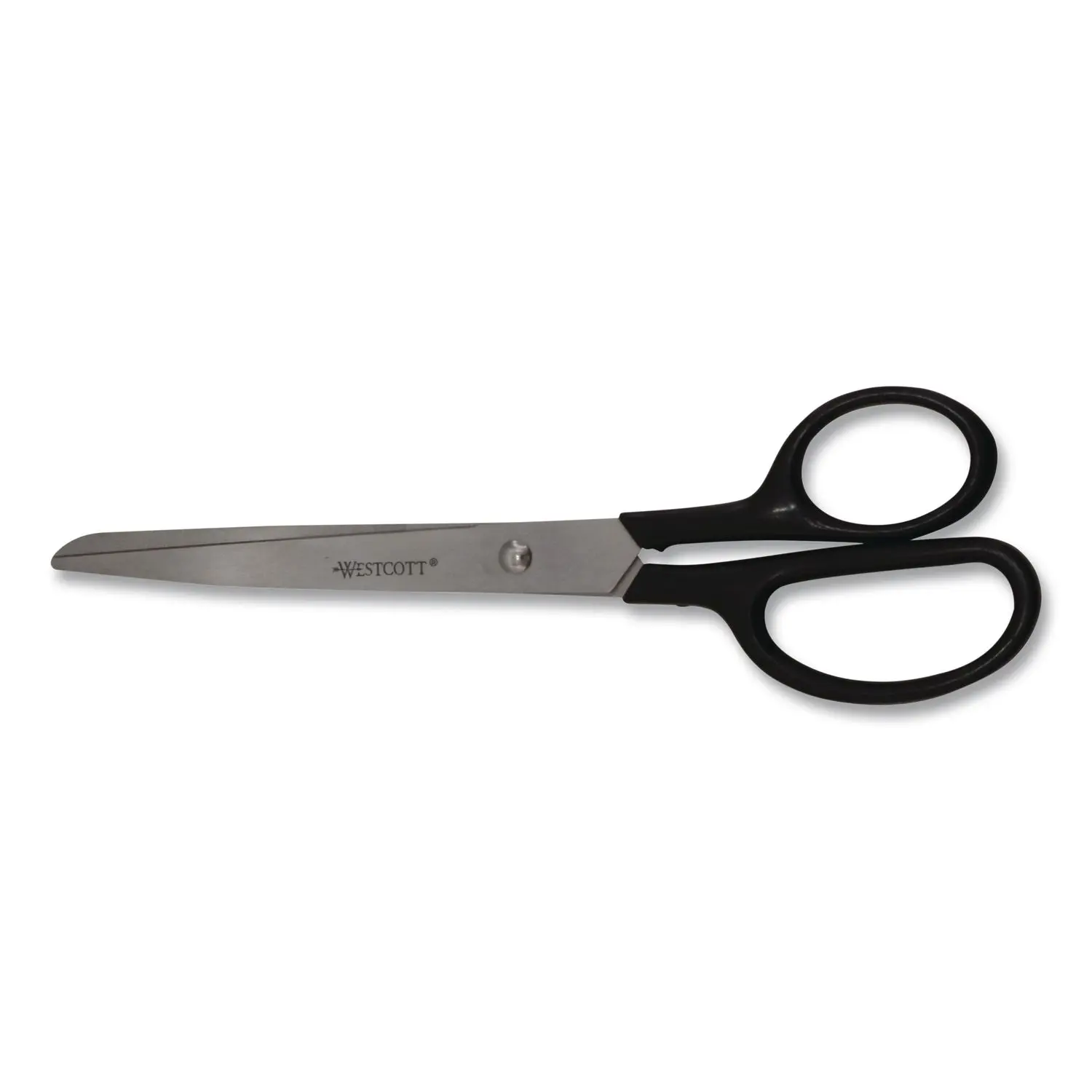 Westcott Straight Contract Scissors 8" Black Straight Handle 10572