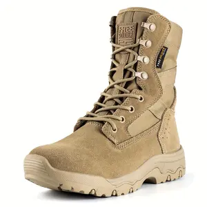 Women's 8 Inch Lightweight Military Work Boots Hiking Motorcycling Combat And Outdoors