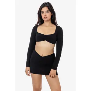 8388GD - Garment Dye Ruched Front Mini Skirt