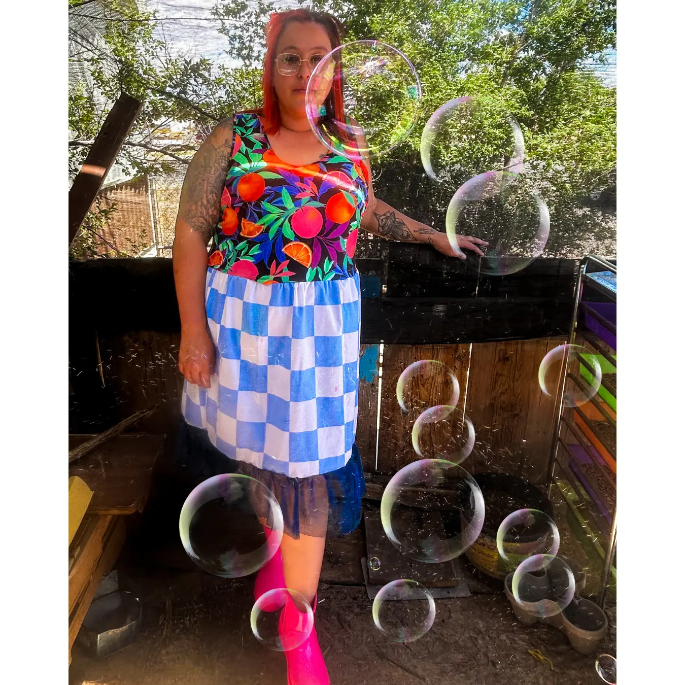 Funky Upcycled Tank Top Dress