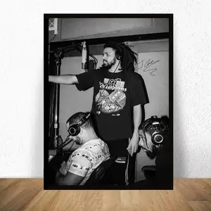 J Cole Poster Wall Art Painting Print, Product without frame