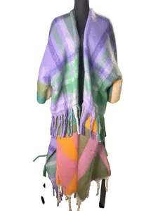 Multicolor Plaid Wrap