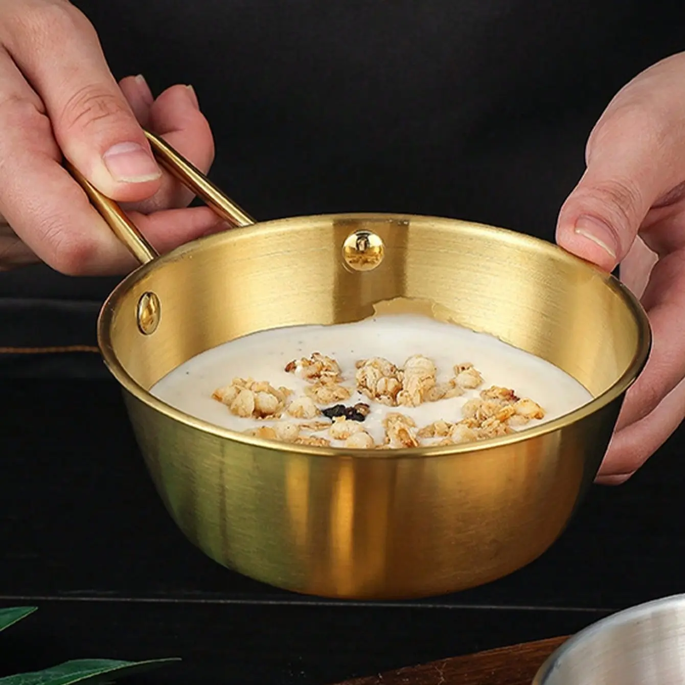 1pc Stainless Steel Korean Soju Bowl, Versatile Snack and Sauce Dish for Noodles and Appetizers, Durable Kitchen Utensil