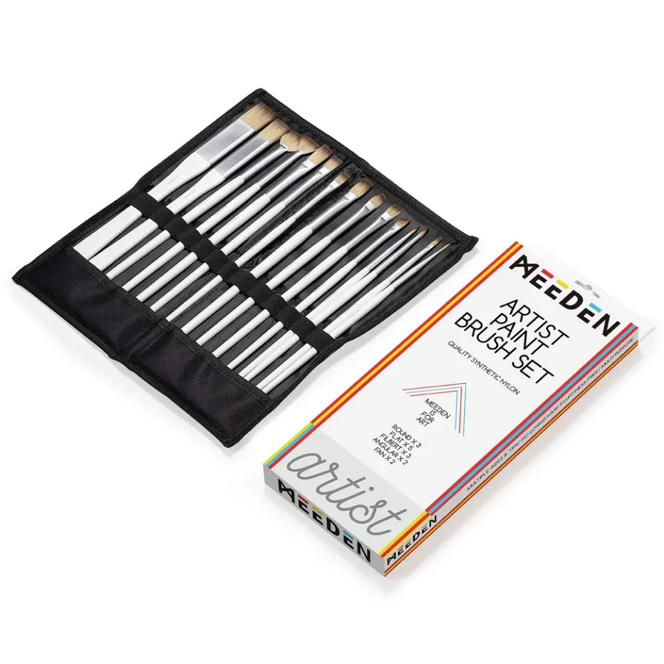 15 Pcs Paint Brush Set