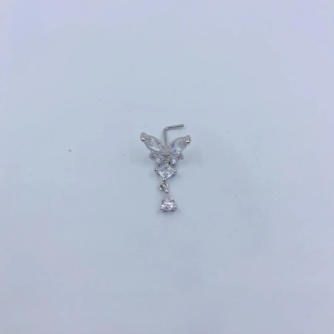Dangle Butterfly Nose Ring