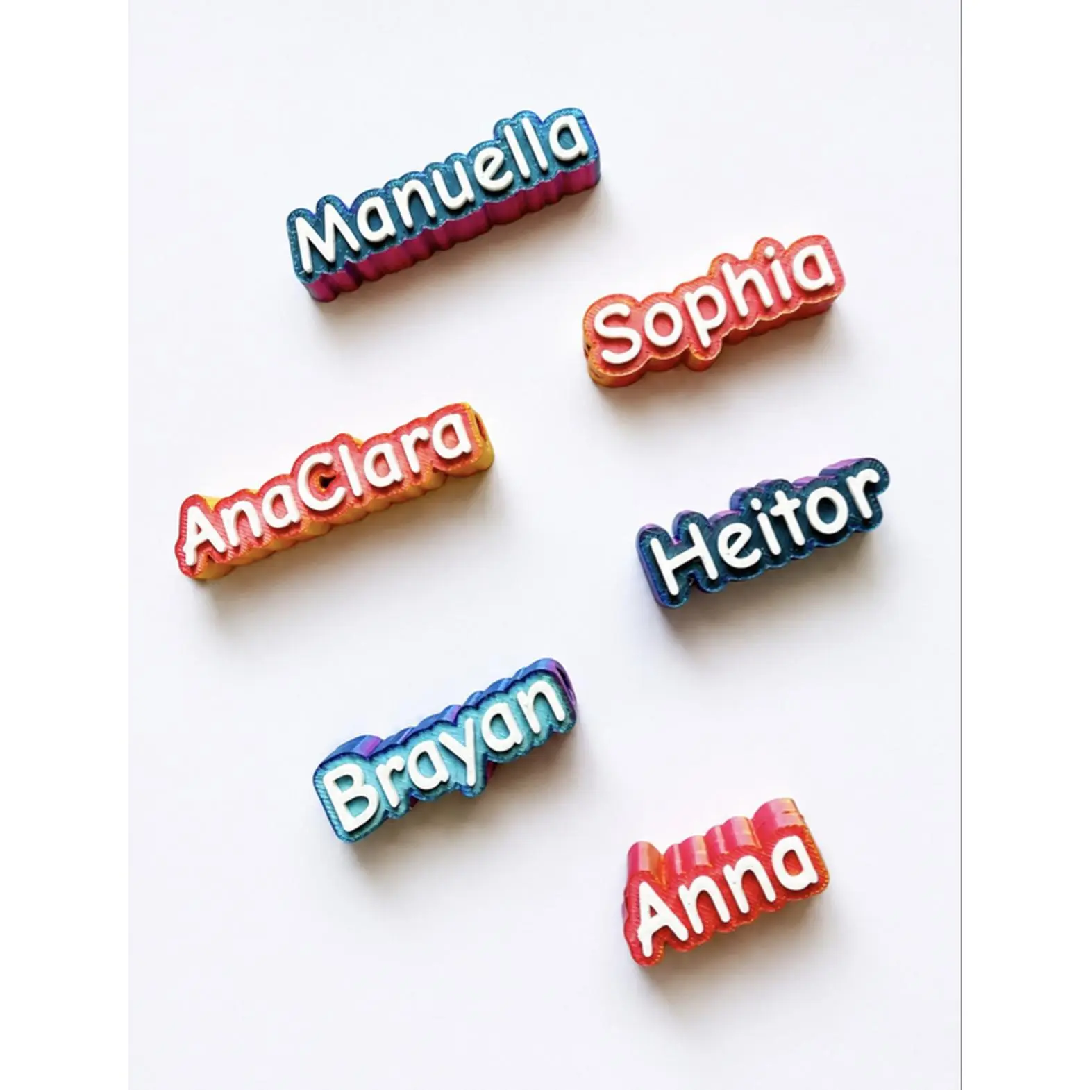 Personalized Name Tags for Kids - Customizable Name Badges in Vibrant Colors - Perfect for School and Events