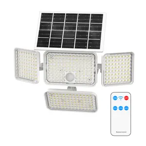 10W/12W Solar Lights Outdoor, 6500K Solar Flood Lights with Motion Sensor, High-Efficiency Solar Panel, IP65 Waterproof for Yard Garage Driveway