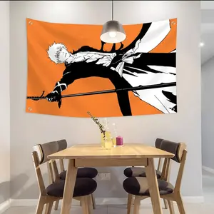 Japanese Anime B-Bleach Flags Custom Camping Outdoor Garden room Bedroom Decor Party Backdrops Wall Art Family Gifts Tapestry Wall Mural