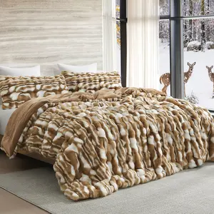 Oh Deer - Coma Inducer Oversized Comforter Set - Fawn Brown