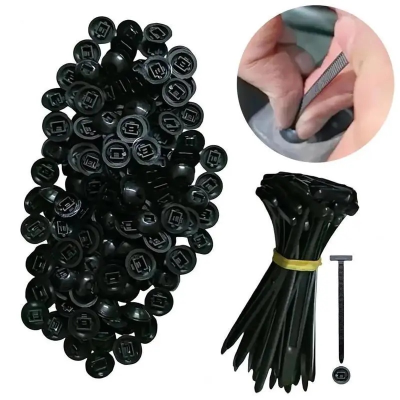 PA66 Nylon Cable Tie Buckle Kit, 50kg Tensile Load Cable Organizer, Temperature Resistant From -40°C to 130°C, Multi-Purpose Fastening Zip Ties for Vehicle Household Industrial Use, 100 Count Pack