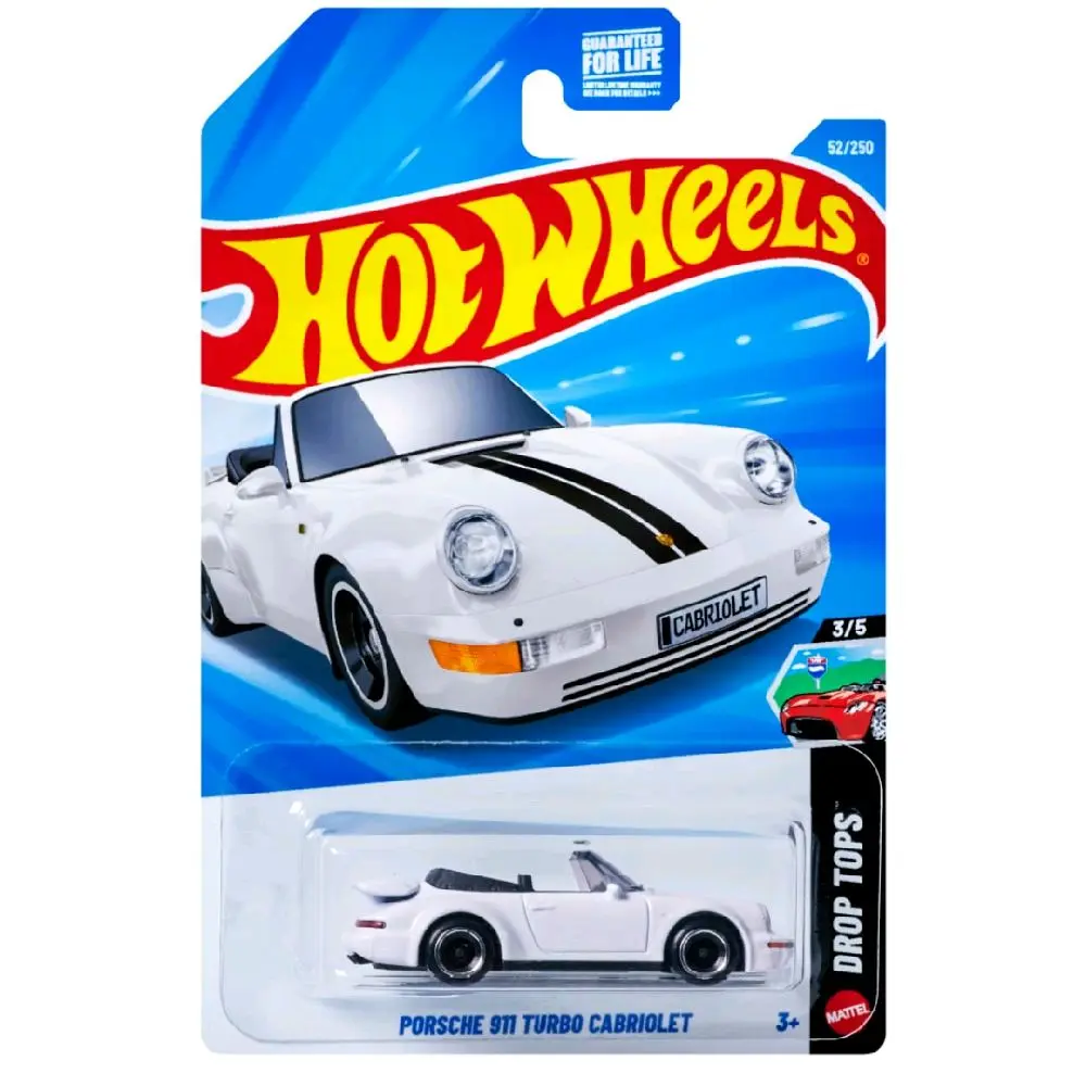 Hot Wheels 2025 Porsche 911 Turbo Cabriolet - Then & Now Series, Collectible Model Car, Diecast Metal Toy