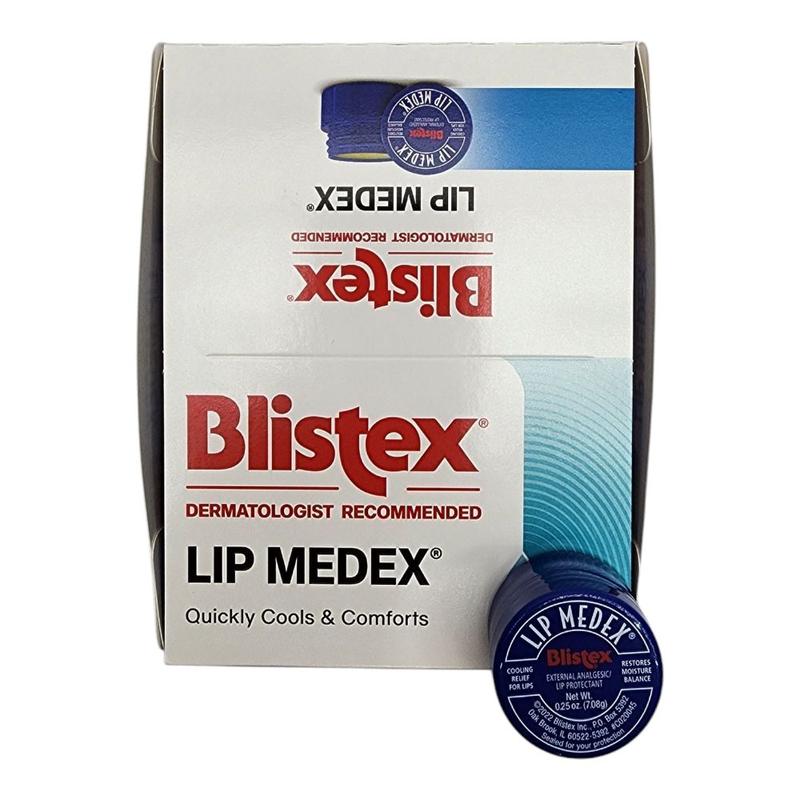 Blistex Lip Medex 0.25-Ounce Pack of 12 Moisturizing with Cooling Action for Sore Lips
