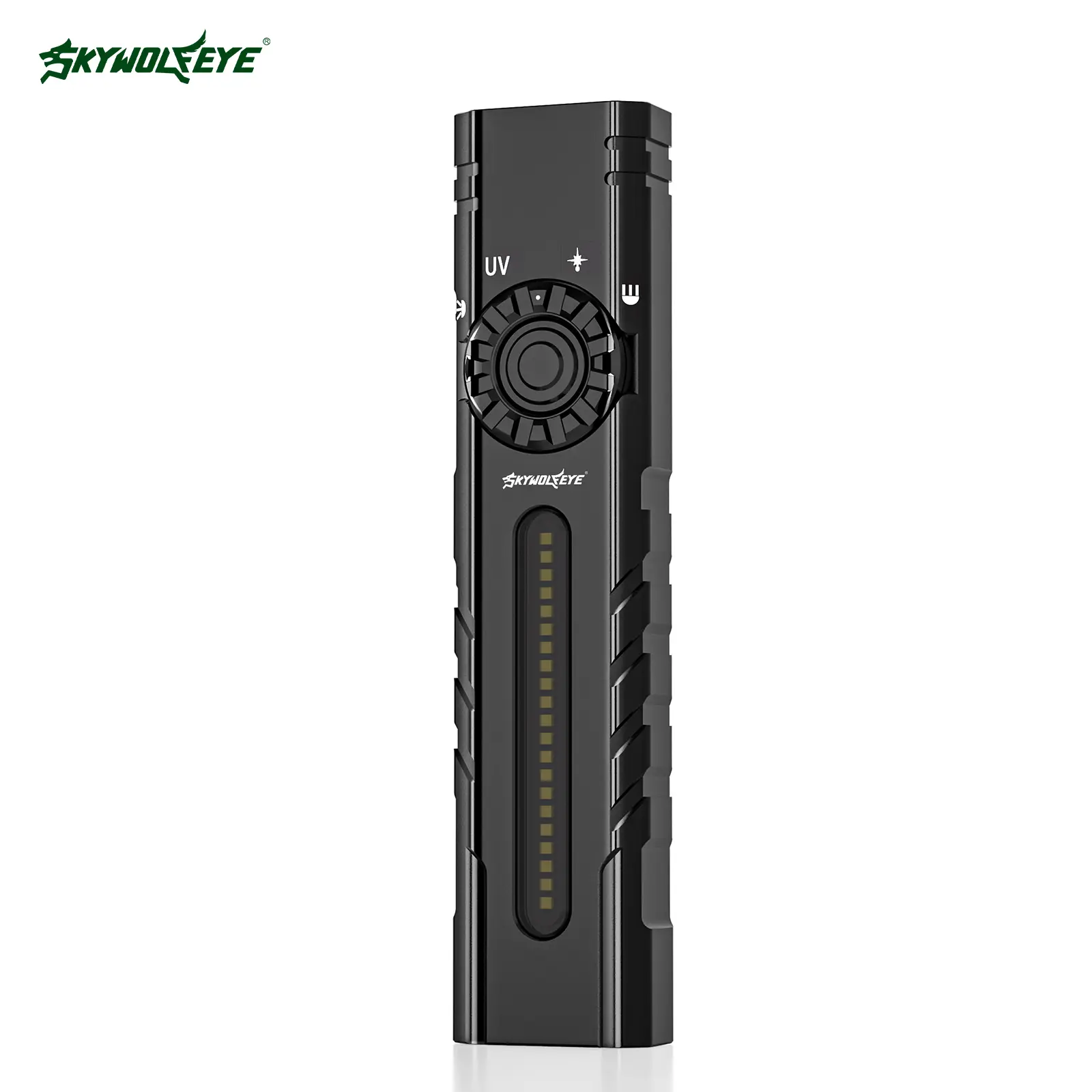 SKYWOLFEYE ST7 PRO Lightweight EDC Tactical Pocket LED Flashlight - 2200 Lumen, Magnetic USB Rechargeable, Green Laser, 365nm UV Lamp, RGB Sidelight, Survival Emergency Work Light, Fishing Camping Gear, Father's Day Gift for Men, Dad