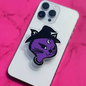 Creepy Kawaii Bunny Magnetic Phone Grip, Gift For Her, Cute Griptok, Kawaii Magsafe Kindle Grip, Book Lover sticky mount Pastel Bunny Egg Flower-Shaped Multi-Functional Stand accessories holder