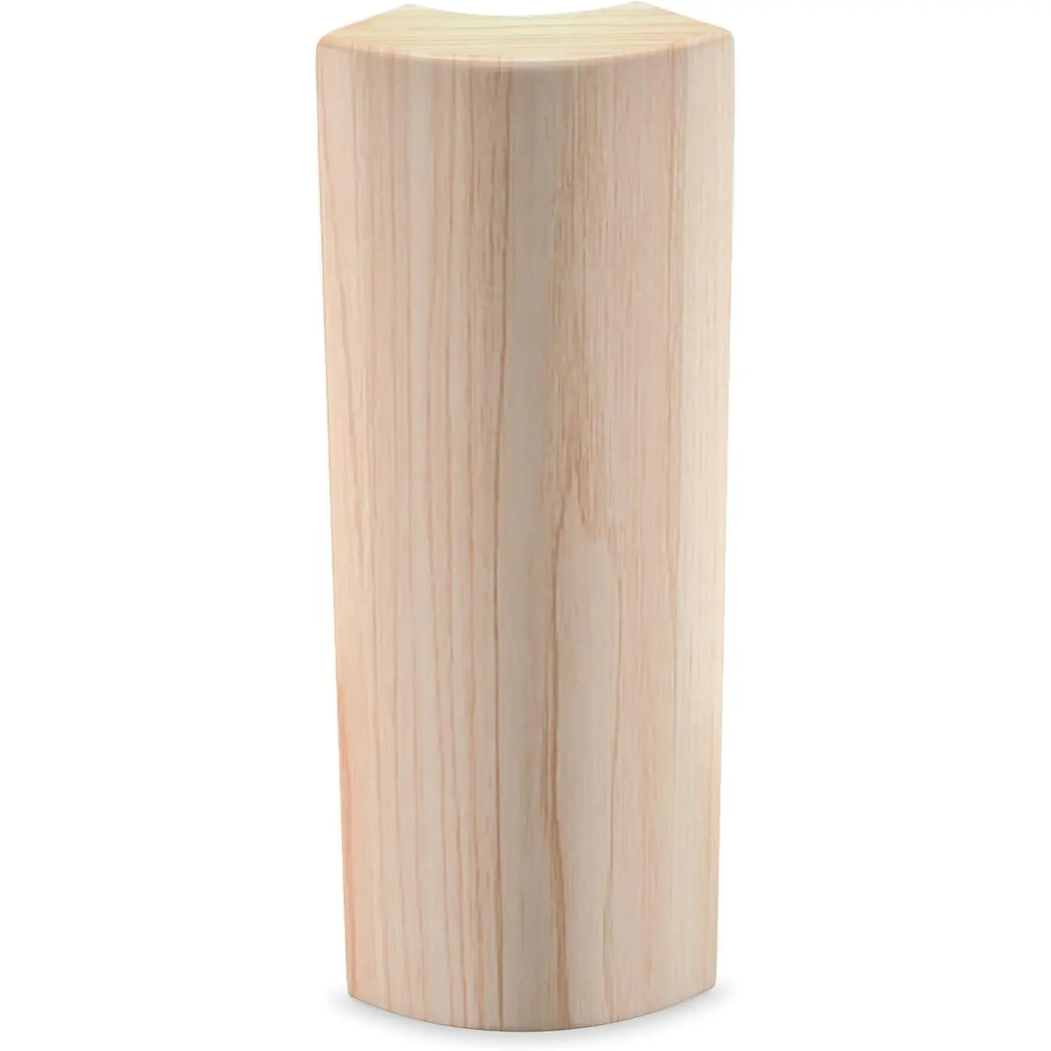 Pine Rounded Outside Bullnose Corner Baseboard Molding & Trim Block, 5.5" Height x 3/4" Thick x 2" Length, Radius Design, No Time-Consuming Mitre Cuts, Fits Standard Corners (10 Pack)