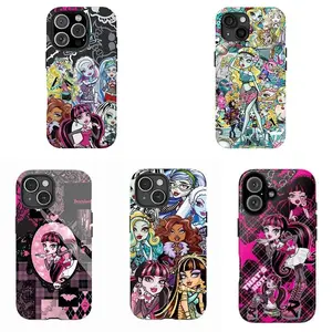 Eye-Catching M0n3ter  High Cartoon Phone Case,Tough phone case,for iPhone 16/15/14/13/12/11/17 ProMax Plus for Samsung phones, Cute Anime Style Cover with Multiple Designs,an excellent choice for Halloween, Christmas and Thanksgiving.Cellphone