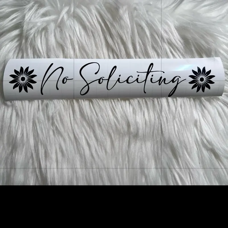 No soliciting Sticker