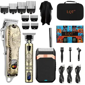 Professional Hair Clipper for Men, Multifunctional Hair Clipper, 1 Box Nose Hair Trimmer Set, Cordless Beard Trimmer, Rechargeable Clippers Set for Hair Cutting, Barber Clippers Set