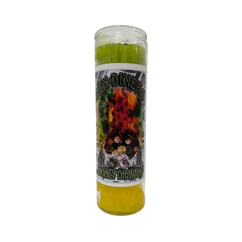 Money Drawing Prepared Candle – Spiritual Candle for Prosperity, Abundance & Financial Opportunities