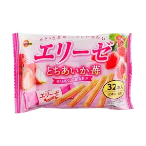 BOURBON ELISE Strawberry Cream Wafer Sticks 115g - Japanese Delicacy