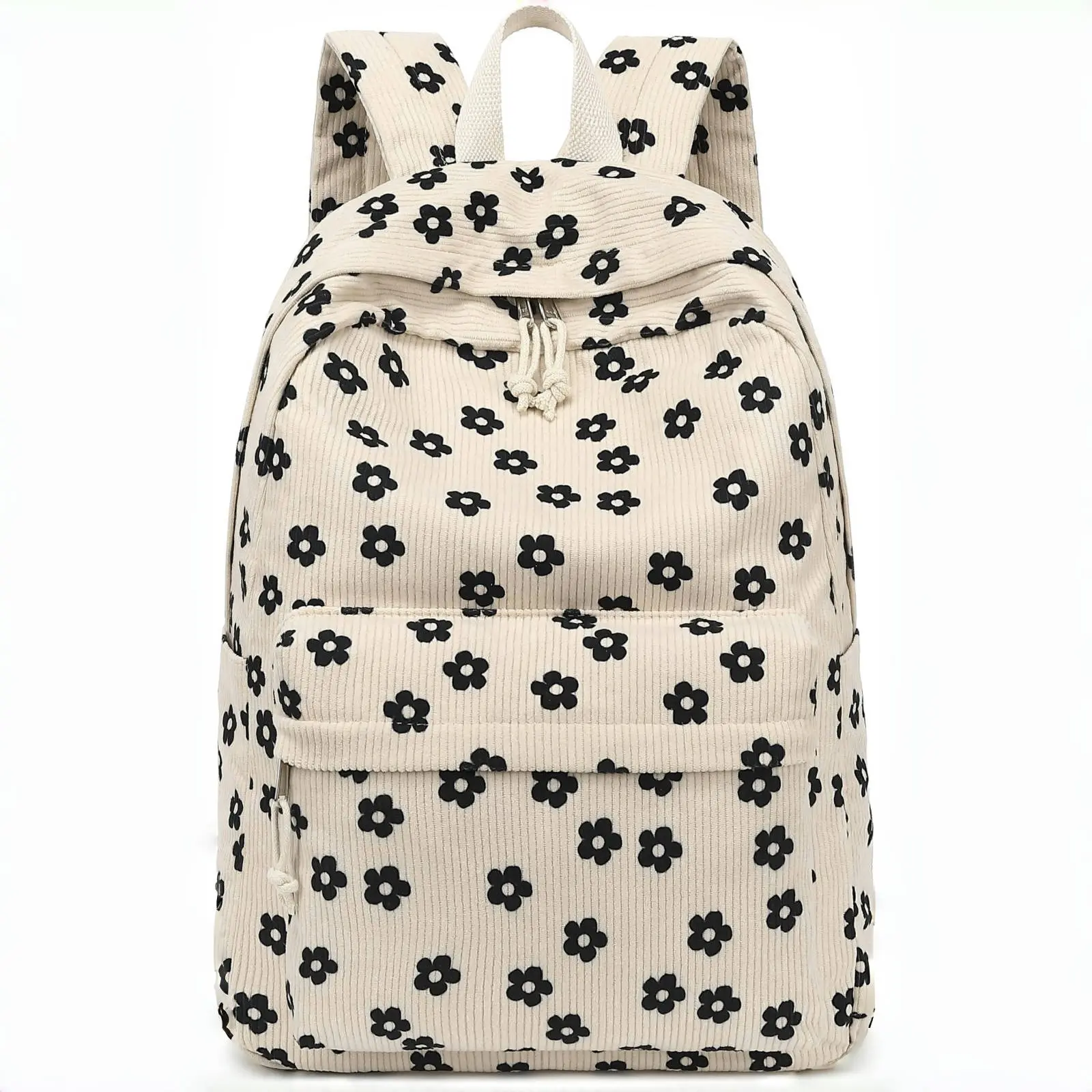 School Backpack for Teen Girls Bookbags Elementary High School Corduroy Laptop Bags Women Travel Daypacks
