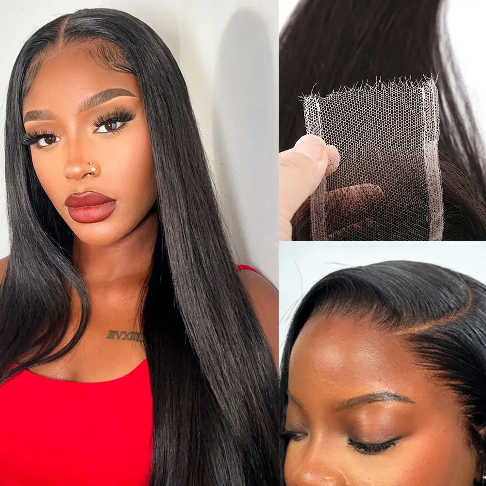 Premium 2x6 Real HD Lace Closure Straight Hair Accessory-100% Original Natural Hair