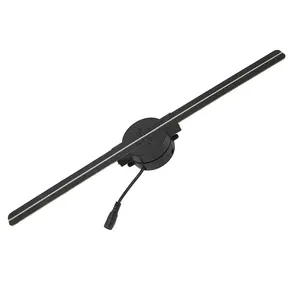 Aston Digital 16.5In 3D Hologram Fan 2000X224 WiFi 3D Projector with 224 LED Light Beads for Business Store Advertising 100-240V PU Leather Christmas Joy Wallet Case Card Wireless Phone Remote