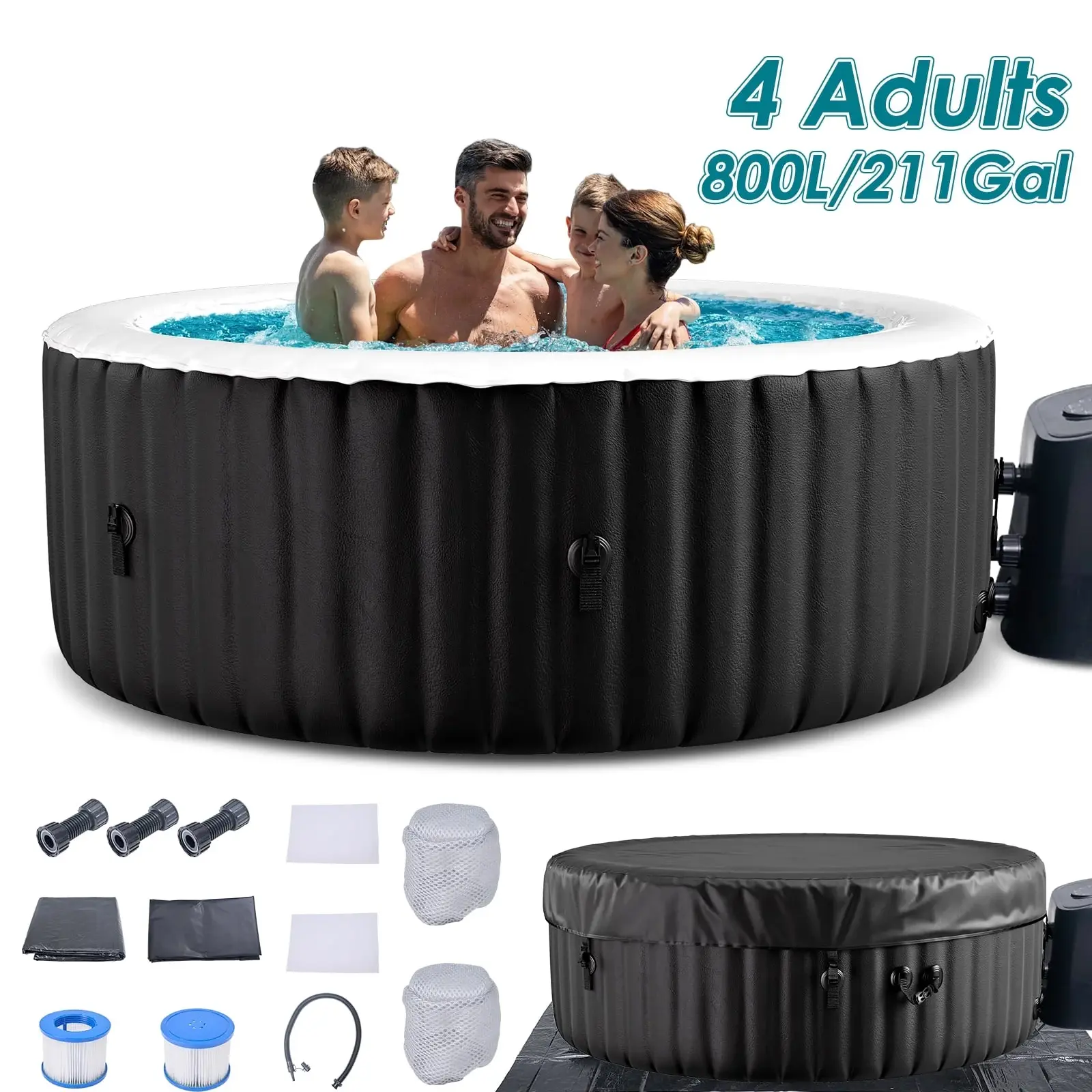 72" X 72" X 25"/ Round for 4 Person