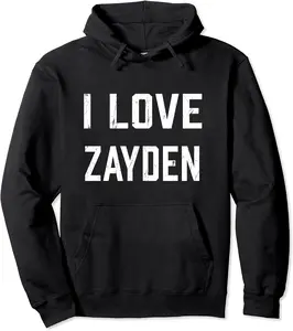 I Love Zayden Family Son Daughter Boy Girl Baby Name Pullover Hoodie - Elizabethmc Shop 26B09BK86SFV