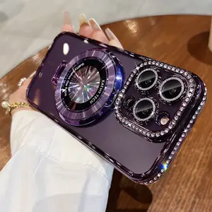 Magnetic Invisible Holder phone cases Suitable for iPhone 16 Promax 15 14 13 12 11 Premium Full Coverage Anti-Drop Protective Cover