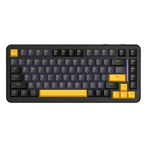 ATTACK SHARK M86 Wireless Keyboard, 75% Tri-mode Wireless RGB Gaming Keyboard, Hot Swappable Custom Keyboard, Pre-lubed Linear Switches, PBT Keycaps
