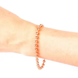 Beaded Copper Bracelet for Wrist or Ankle copper bracelet copper jewelry