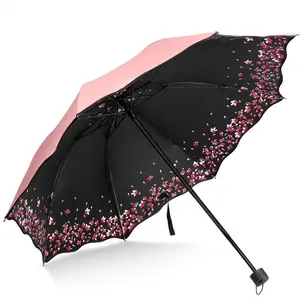 Sakura umbrellawindproof anti rainsuncherry blossom folding umbrella