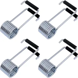 4 Packs Universal Butterfly Spring Door Closer Self-Closing with Rubber Bumpers, Fit for Door  Hinge Pins