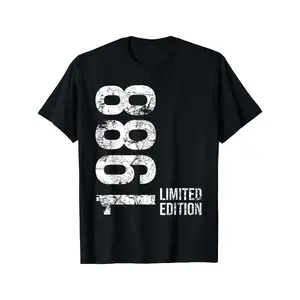 37th Birthday 37 Years Old for Man Woman Vintage 1988 T-Shirt 180g