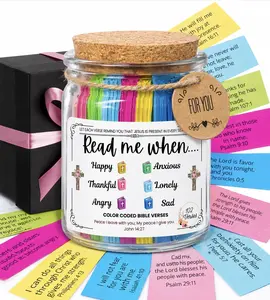 Christian Bible verse decor, Read Me When Jar,  for Daily Scripture Encouragement ,  Bible Verses, , Birthday Gift, Christian Gift