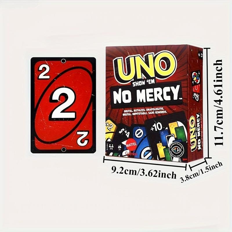 Uno No Mercy Special Edition Card Game, Perfect for Party Icebreaker, Competitive Fun for Adults & Teens, Classic Uno Gift Idea