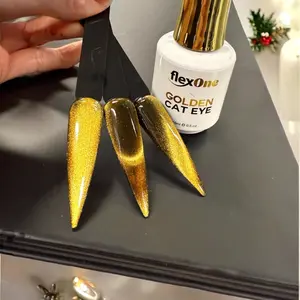 Crystal Gold Cateye Gel Polish - 15ml